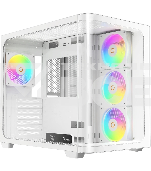 Компьютерный корпус Ocypus Iota C70 WH Curve ARGB Digital ATX без БП (Iota-C70-WHD400CD-GL)