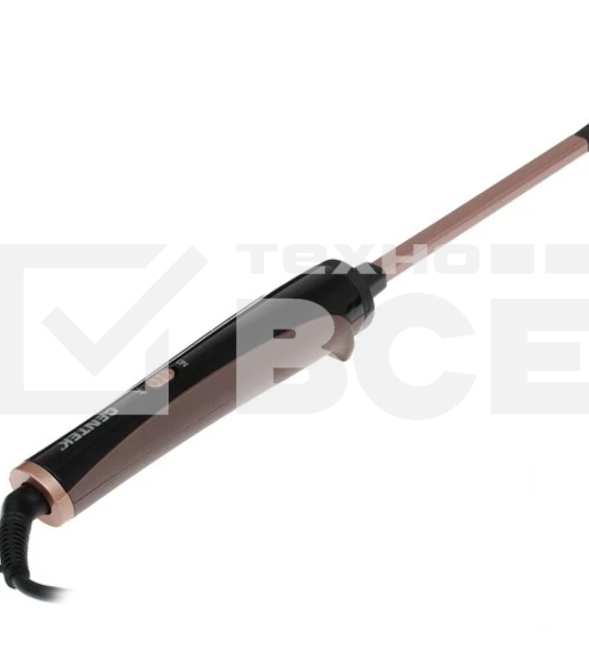 Щипцы для завивки волос Centek CT-2092 черный/коричневый, 9 мм, 200 °C, 1 режим