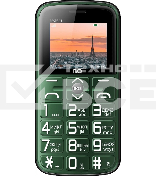 Мобильный телефон BQ 1851 Respect зеленый