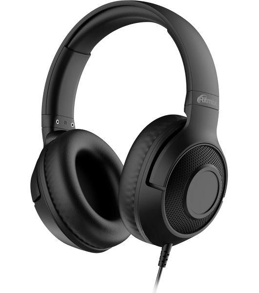 Проводные наушники Ritmix RH-544TV RC черный, полноразмерные, Jack 3.5 мм