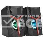 Колонки 2.0 Qumo TRON AS007, 10 ВТ, объемное звучание, RGB подсветка, USB+Jack 3,5мм, фото 1