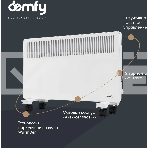 Конвектор Domfy DCW-CH1220 белый, 2000 Вт, 25 м2, термостат, фото4