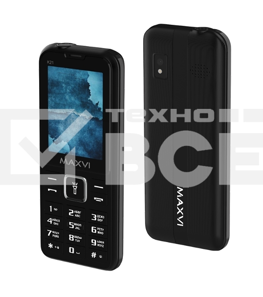 Мобильный телефон Maxvi K21 черный
