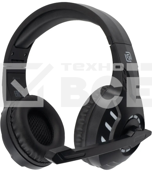 Наушники с микрофоном Оклик HS-L420G черный накладные BT оголовье (1939799)