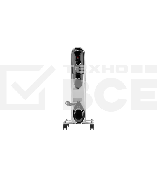 Масляный обогреватель Neoclima NC 9307 белый/черный, 1500 Вт, 15 м2, термостат 28742
