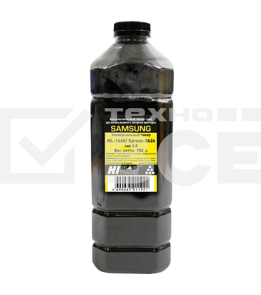 Тонер Hi-Black Универсальный для Samsung ML 1660/Xpress2626 , Тип 2.5, Bk, 700 г, канистра