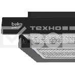 Вытяжка телескопическая Beko BHNT613R4CB управление механическое, черный, фото2
