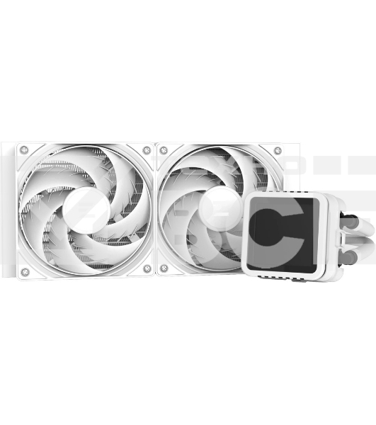 Система водяного охлаждения Zalman Alpha 2 A24 DS ARGB Soc-AM5/AM4/1151/1200/2066/2011/1700 белый 4-pin 29.7dB CU LCD 320W Ret (ALPHA2 A24 DS WHITE)