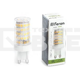 Лампа светодиодная FERON LB-435 (38150) 11 вт 230в G9 белый капсульная