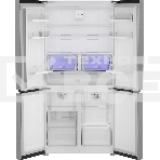 Холодильник Hotpoint HFP4 625I X нержавеющая сталь, трёхкамерный, 376/165л, морозилка снизу, No Frost, Side by Side, фото3