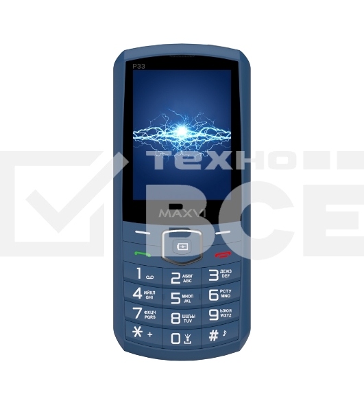 Мобильный телефон Maxvi P33 маренго