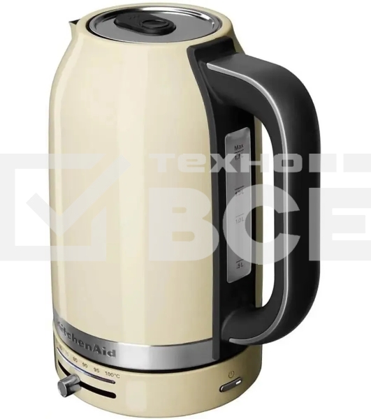 Чайник электрический KitchenAid 5KEK1701EAC кремовый, 1,7 л, 2400 Вт