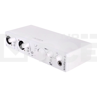 Аудиоинтерфейс USB Arturia MiniFuse 2 White [800112] 24бит/192кГц, два комбинированных входа XLR-1/4 (микрофонный / линейный / инструментальный уровень) с фантомным питанием +48 В, выходы на монитор (L/R Jack), выход для наушников, MIDI In/Out