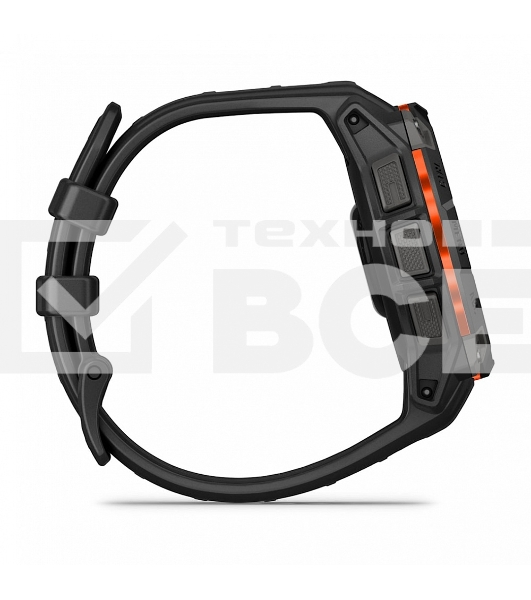 Смарт-часы Garmin Instinct 3 Solar черный, черный ремешок 45мм