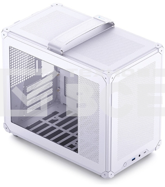 Корпус без блока питания JONSBO C6 MAX Handle, Mini-Tower, TG, no fan, 1xUSB-A 3.0 + 1xUSB-C 3.1, mATX, mITX White