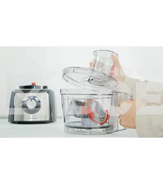 Кухонный комбайн Bosch MCM3501M 800 Вт, Скорости: 2, Блендер 1 л, Чаша 2.3 л, Цвет: черны/серебристый