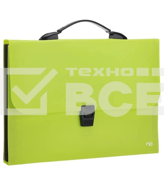 Папка-портфель Deli Rio EB40202 7 отделений, A4 полипропилен 0.6мм, ассорти