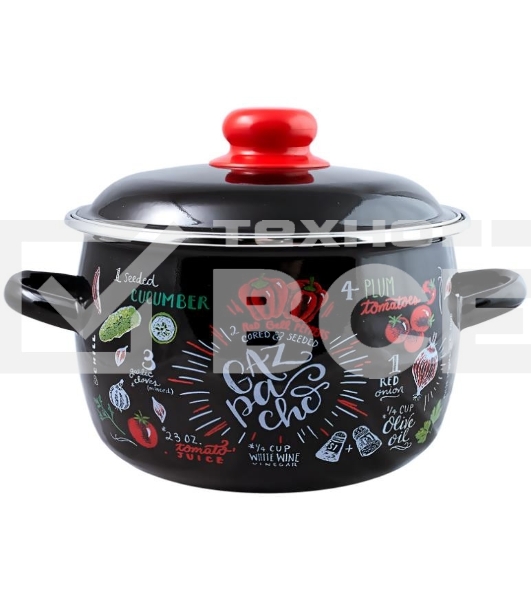 Кастрюля Appetite 1RC181M Gazpacho сферическая эмалированная 3 л