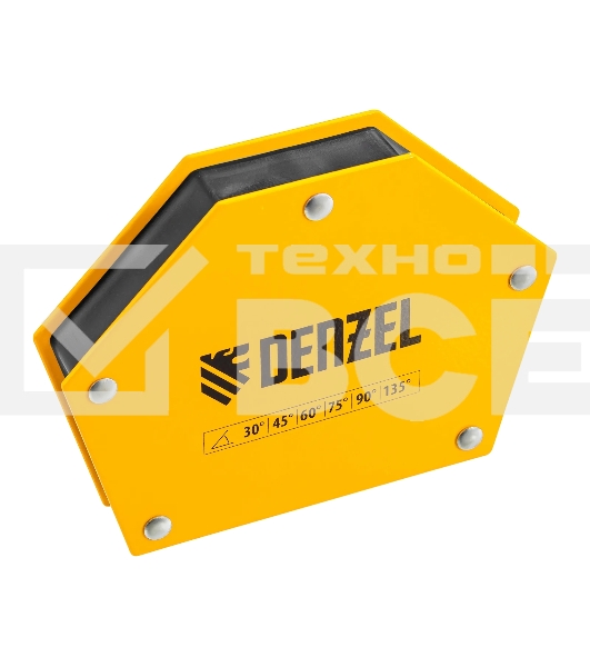 Фиксатор магнитный Denzel для сварочных работ усилие 75 LB, 30х45х60х75х90х135 град.