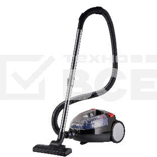 Пылесос Hyundai HYV-C3077 черный, 380/2000 Вт, уборка сухая, пылесборник контейнер 1.5 л