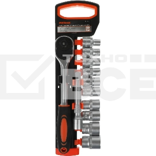 Набор инструмента AUTOVIRAZH AV-011012 12 пр.((трещетка 1/2+ удлиннитель+10 торцевых головок))