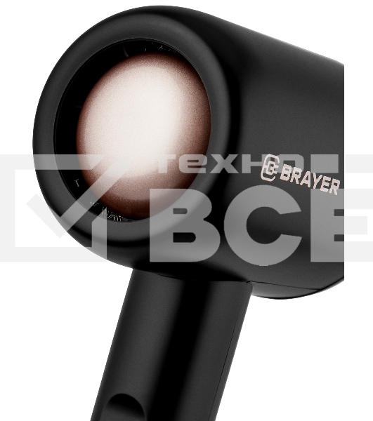 Фен BRAYER BR3027 черный, 1000 Вт