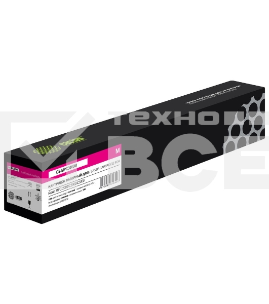 Картридж лазерный Cactus CS-MPC3000M 842032 пурпурный (15000стр.) для Ricoh MPC2000/C2500/C3000