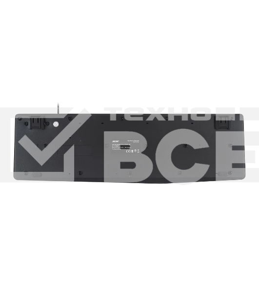 Клавиатура Acer OKW121 (ZL.KBDEE.00B) проводная, USB, черный