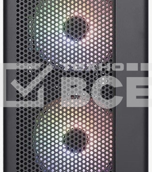 Корпус MiniTower Aerocool / Formula HEXFORM-G-BK-v2 (mATX, стекло, сетка, USB3.0x1, USB2.0x2, 3x120mm FRGB fans) (4711099471799)