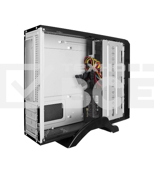 Компьютерный корпус Desktop ExeGate EX288781RUS MI-207U-350W-8 (miniITX/mATX, БП M350 с вент. 8см, 1*USB+1*USB3.0, аудио, черный)