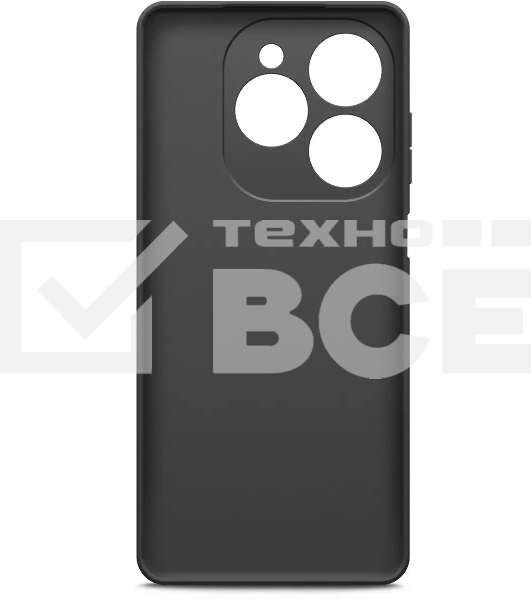Чехол (клип-кейс) BoraSCO для Tecno Spark 20 Pro Silicone Case черный