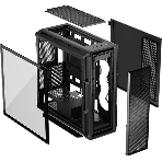 Корпус без блока питания Case Corsair 5000T, Midi-Tower, TG, no fan, 4xUSB-A 3.2, 1xUSB 3.2 Type-C, E-ATX, ATX, mATX, mITX черный, фото2