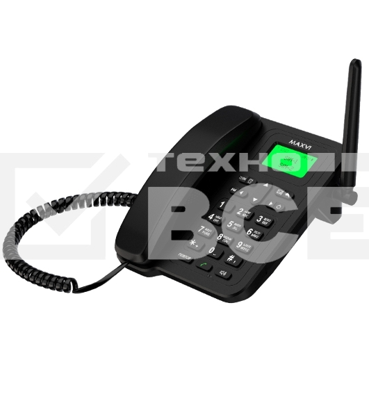 Телефон проводной Maxvi RT-01 черный
