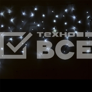 Гирлянда светод. Funray Бахрома IC-120W, 3.0x0.7м, 120 LED, хол.бел., IP20, прозрачный шнур1,5м,контр