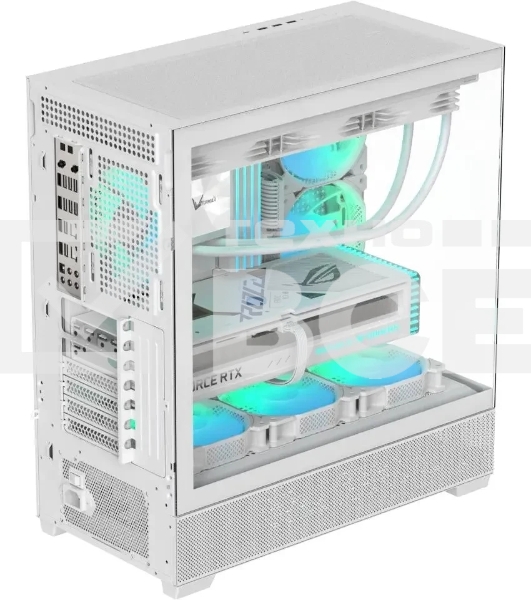 Компьютерный корпус Aerocool/Formula Crystal Z2 белый без БП ATX 5x120мм 1xUSB 2.0 2xUSB 3.0 audio bott PSU