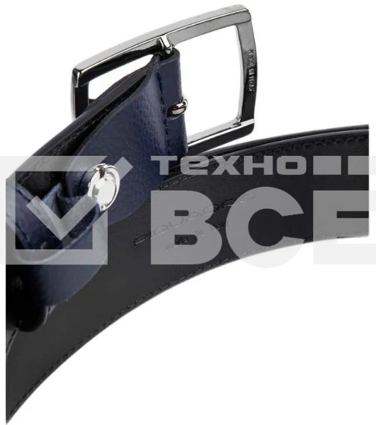 Ремень мужской Piquadro Modus CU6744MOS/BLU 125х3.5 см синий натур.кожа