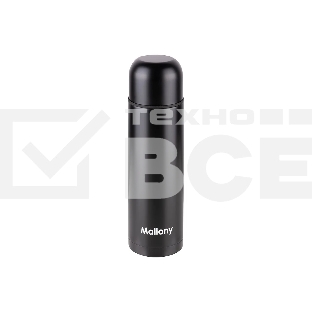 Термос из нерж. стали SOLIDO, 0,5 л, черный