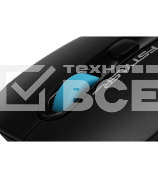 Мышь проводная A4Tech Fstyler FM10 черный/синий, 1600 dpi, USB, кнопки - 4