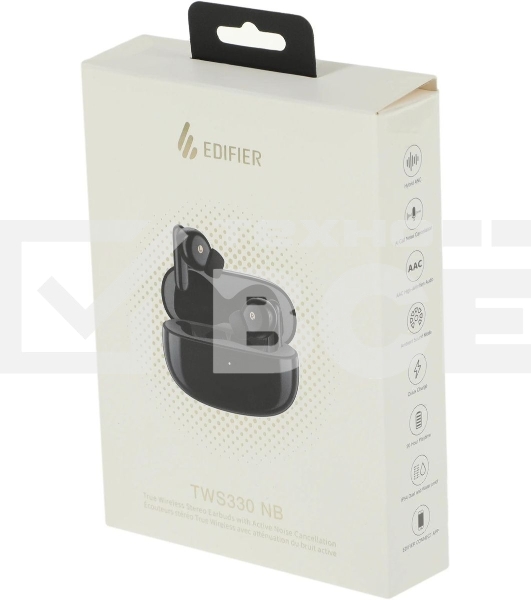 Гарнитура вкладыши Edifier TWS330 NB черный беспроводные