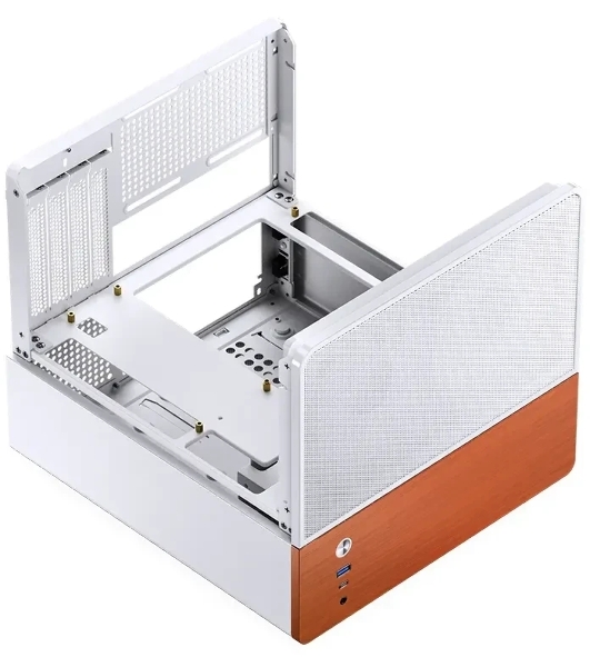 Корпус Jonsbo V12, Micro-Tower, белый, 2 x 120 мм