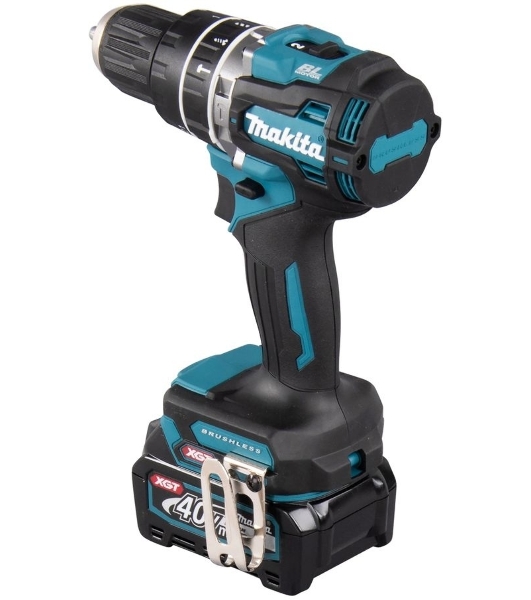 Дрель-шуруповерт Makita HP002GD201, 40 В, 2,5 Ач, 64 Нм, бесщеточный, ударный