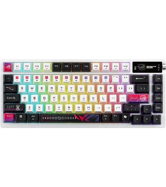 Клавиатура ASUS ROG Azoth X гибридная, USB Type-C, Bluetooth, радиоканал, чёрный