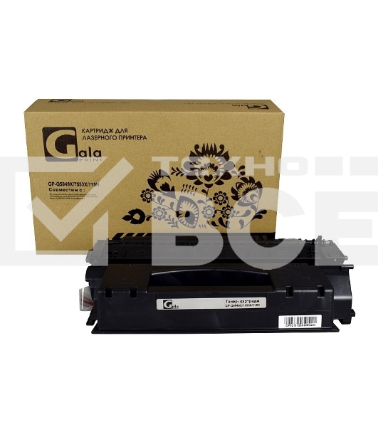 Картридж лазерный GalaPrint GP-Q5949X/7553X/715H черный (7000 стр.) для HP LaserJet 1320/1320N/3390/3392/P2010/P2014/P2015/2015d/2015n/M2727/M2727nf /M2727nfs/Canon LBP-3310/3370/3300