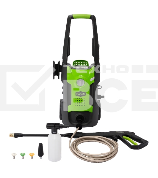 Мойка высокого давления GreenWorks GPWG3II 120 bar электрическая (5107007)