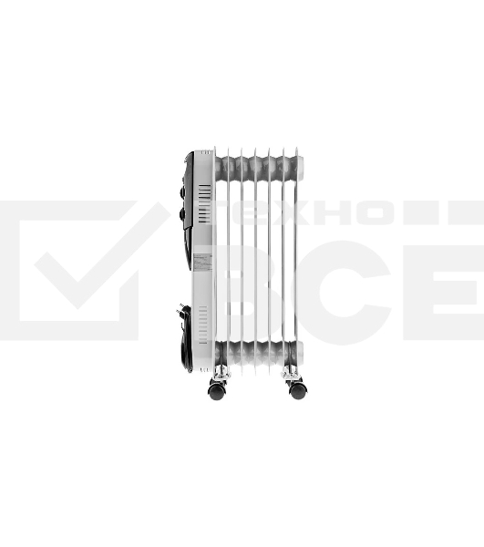 Масляный обогреватель Neoclima NC 9307 белый/черный, 1500 Вт, 15 м2, термостат 28742