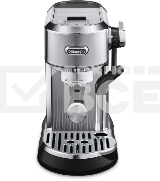 Кофеварка рожковая DeLonghi EC950.M (0132106249) серебристый, исп. кофе - молотый/чалды, 1.6 л, 1450 Вт, 15 Бар
