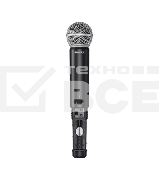 Микрофонная система SHURE BLX1288E/W85-M17 беспроводная, двухканальная, с петличным микрофоном WL185 и ручным передатчиком SM58, частота UHF 662-686 МГц