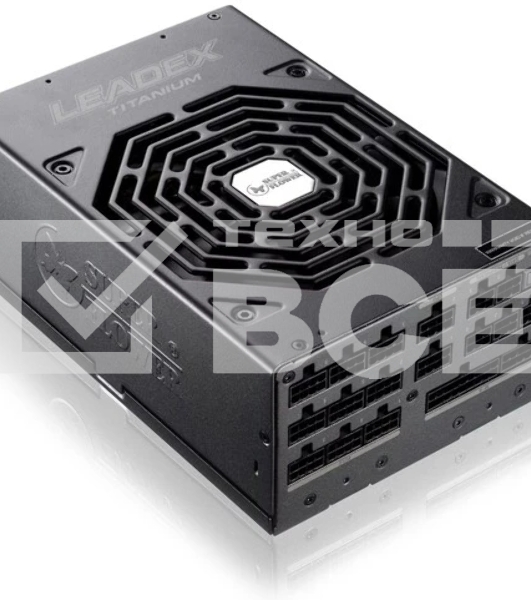 Блок питания Super Flower Leadex Titanium (SF-1600F14HT), 1600Вт, 80 PLUS Titanium, 140мм, модульный, черный