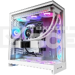 Компьютерный корпус без блока питания Case NZXT H9 Flow RGb+ (2025), Midi-Tower, TG, 6x140мм RGb + 1x120мм RGb, 2xUSB-A 3.2 + 1xUSB-C 3.2, E-ATX, ATX, mATX, mITX белый, фото 1