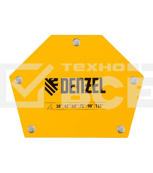 Фиксатор магнитный Denzel для сварочных работ усилие 75 LB, 30х45х60х75х90х135 град.